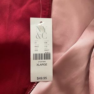 Red/Pink NY&Co Bodysuit